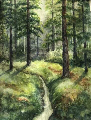 Matlock-Rairdon, Nancy - "Morning Walk in the Woods"