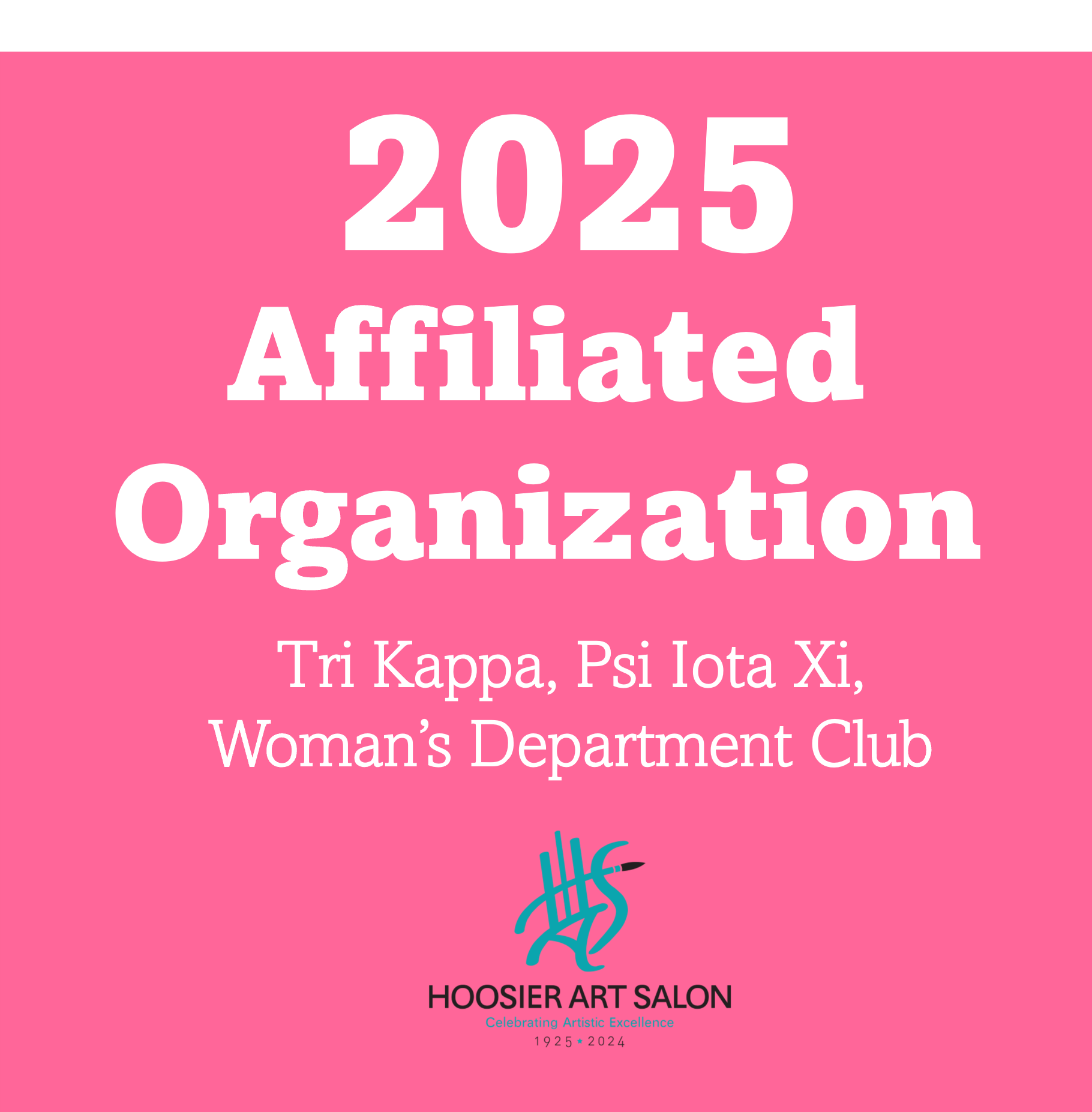 2025 Affiliated Organization - Tri Kappa, Psi Iota Xi, Woman's Department Club