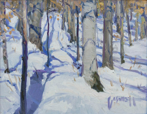 Boswell, Roy "Hike In the Winter Woods" - 2ND PLACE LANDSCAPE WINNER