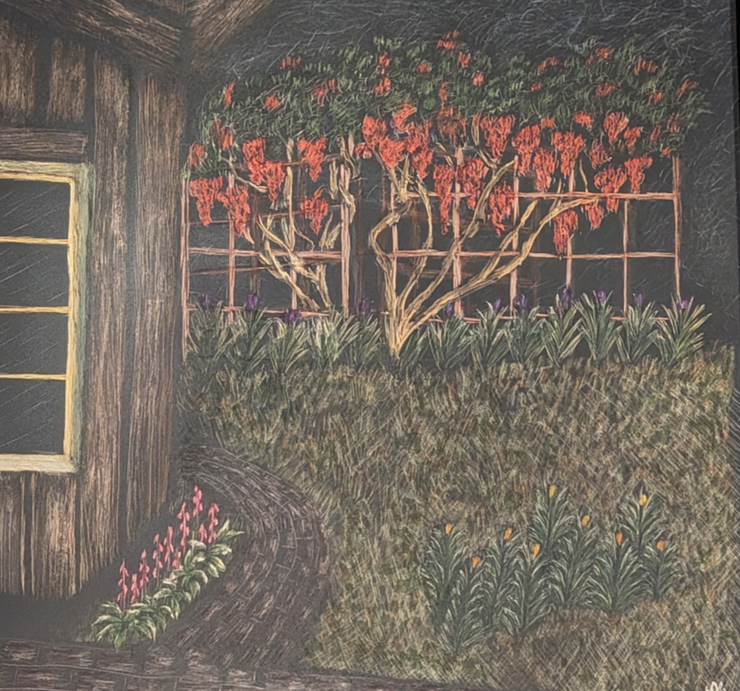 Terri LeSaint Keller - "Wisteria on Display" Finish