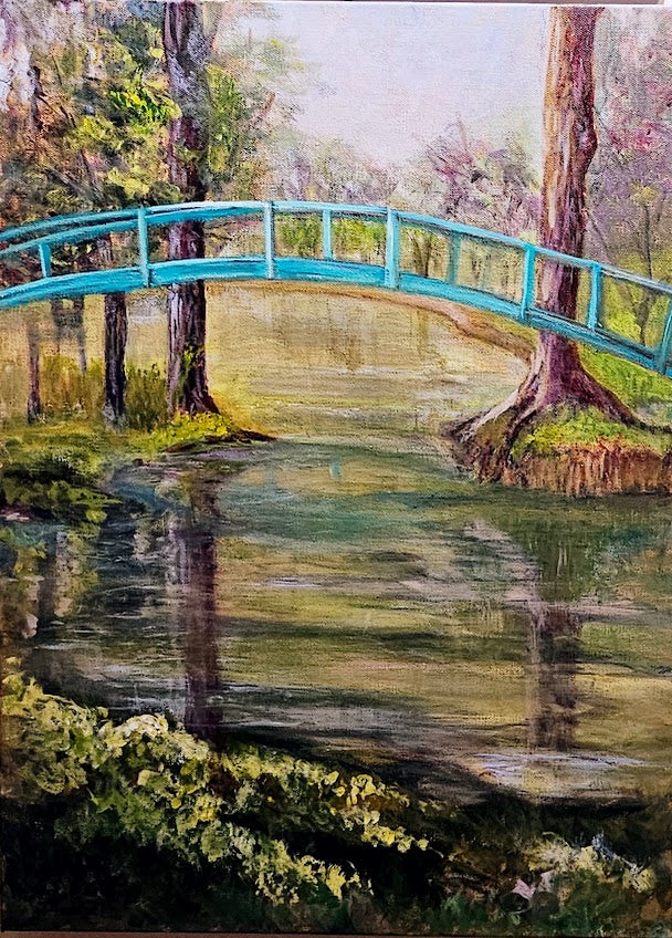 Simosko, Valerie "Monet Bridge at New Harmony" Finish
