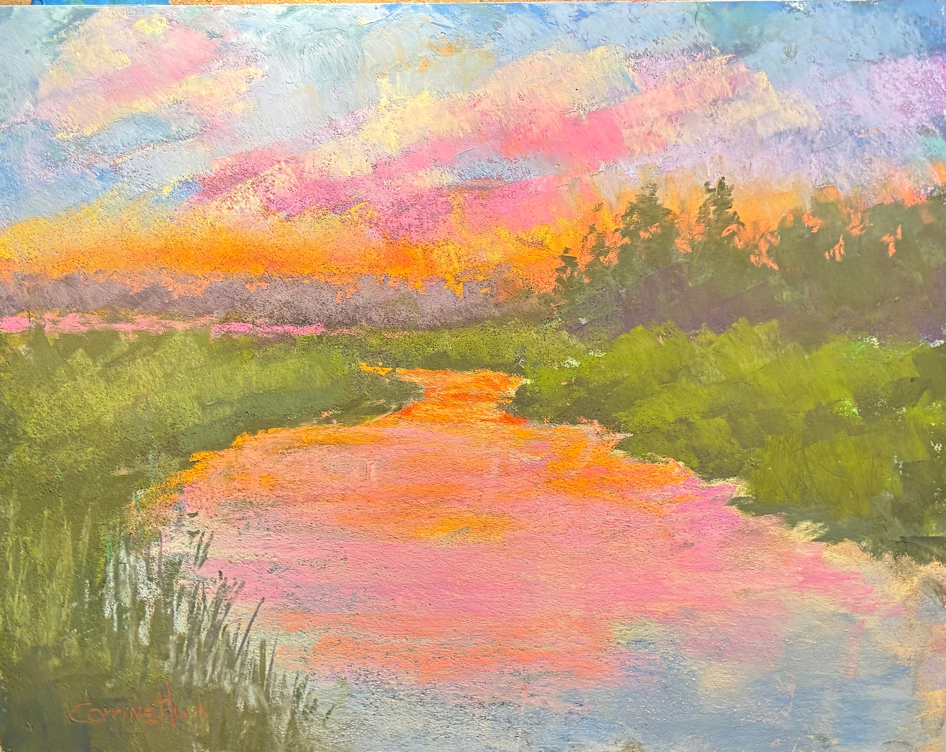 Hull, Corrine "River Sunset"