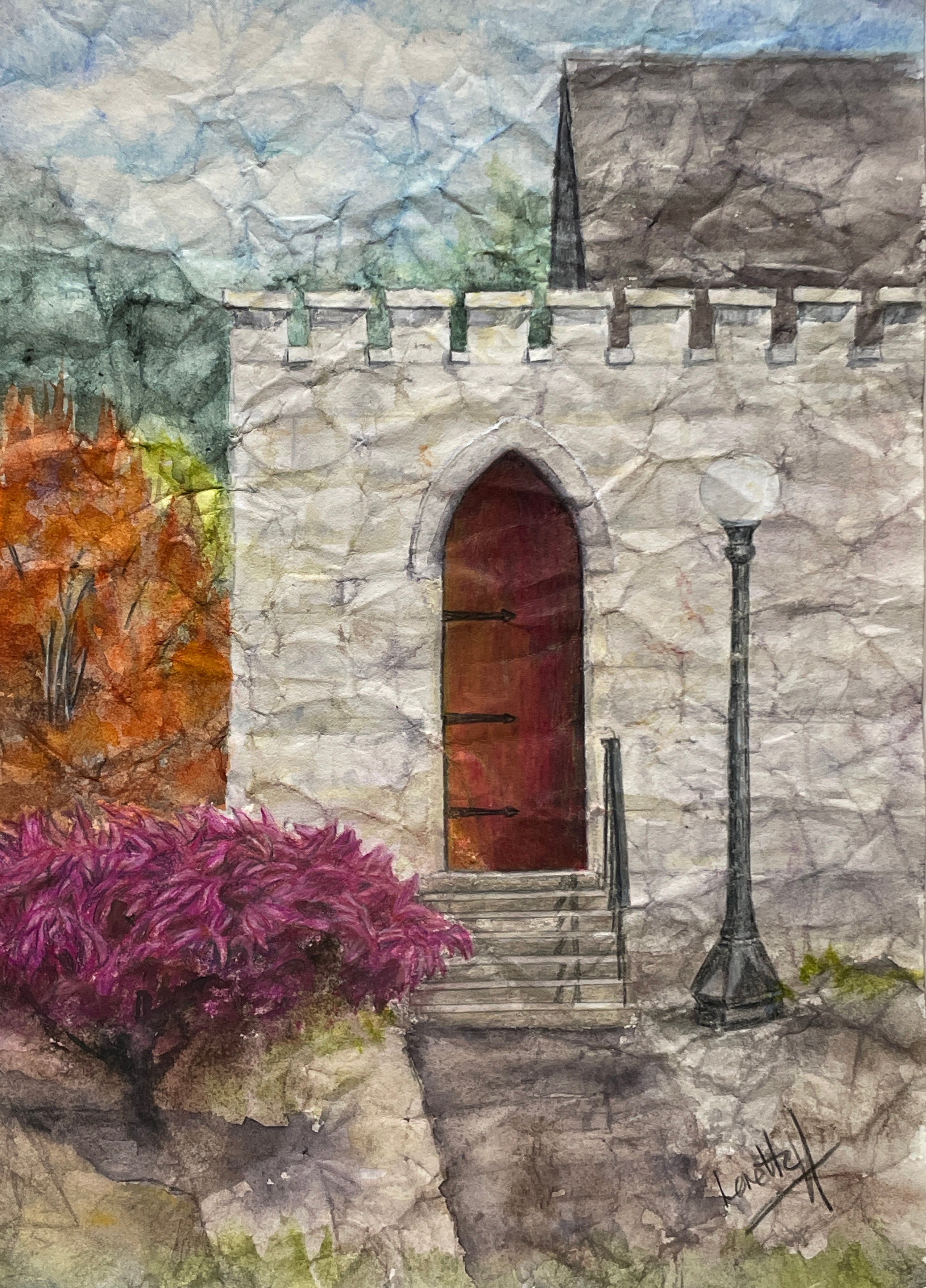 Loretta Hostettler - "A Place of Peace - St. Stephen's" Finish
