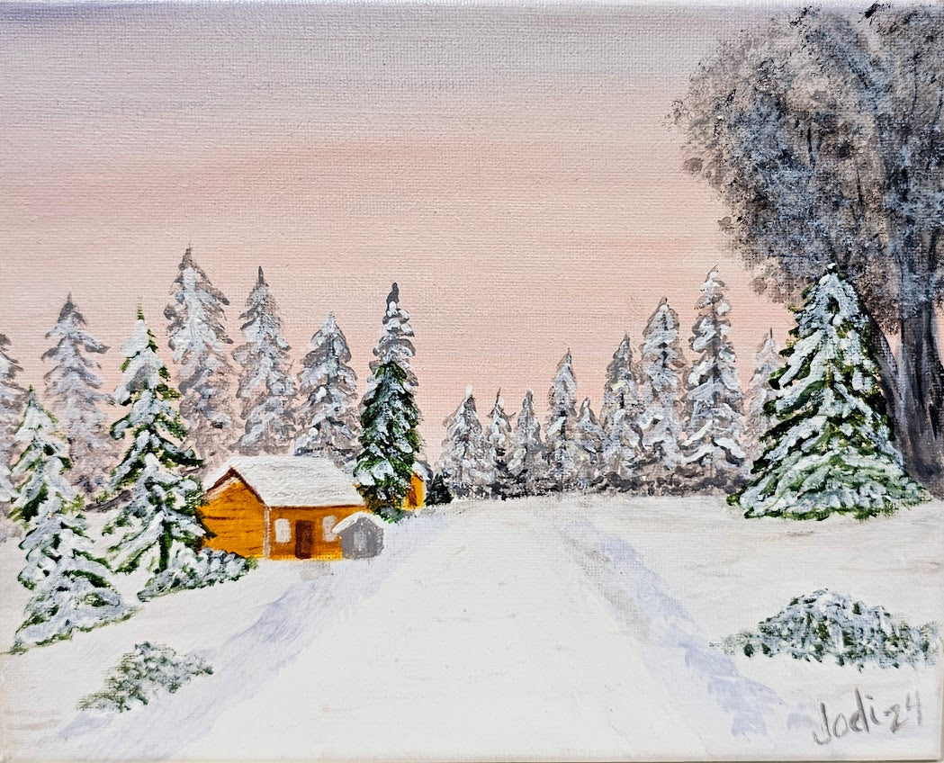 "Snowy Sunset" by Jodi Kamman