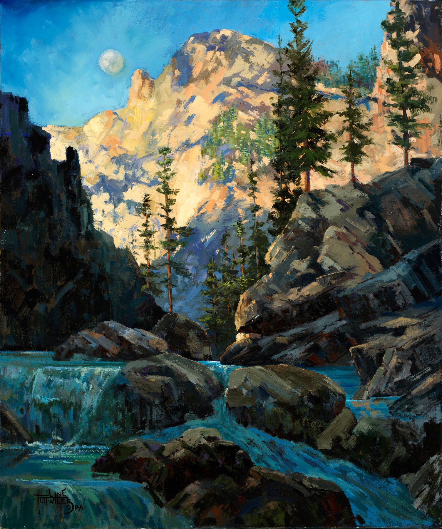 Tutwiler, Line "Moonrise Over the Mountains"