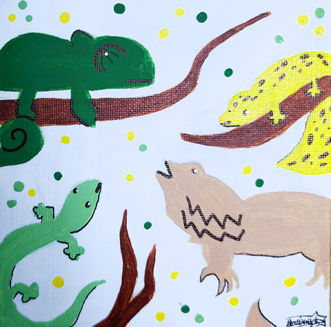 "Lizards, Lizards, Lizards" - Evelyn Nall