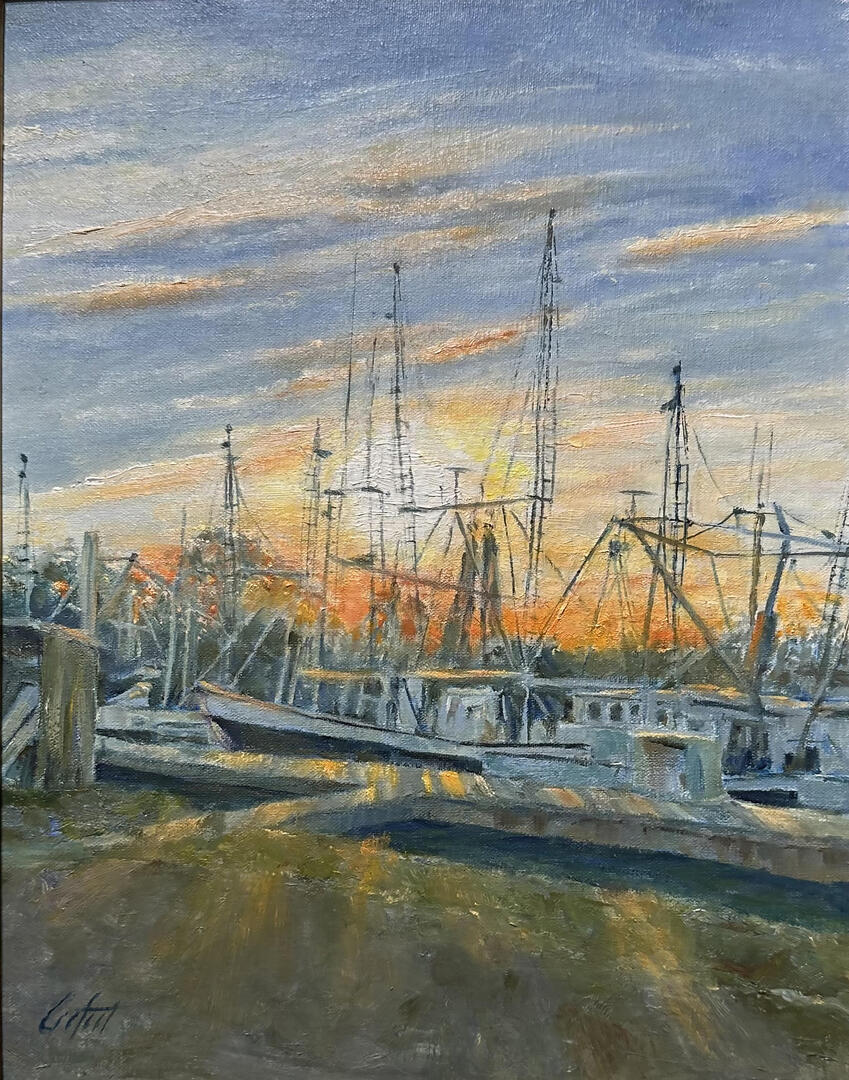 Crofoot Mulvaney, Cindy - "Marina Sunset"