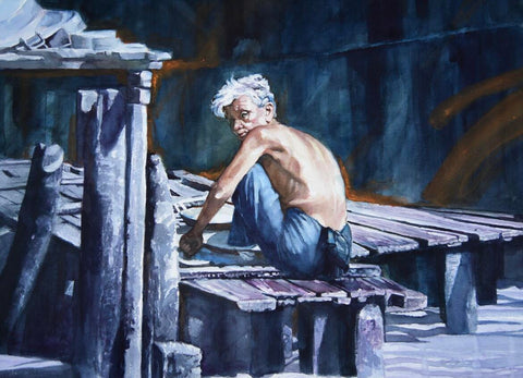 Ubelhor- Wunderlich, Diane - "Morning at the Rivers Bend"