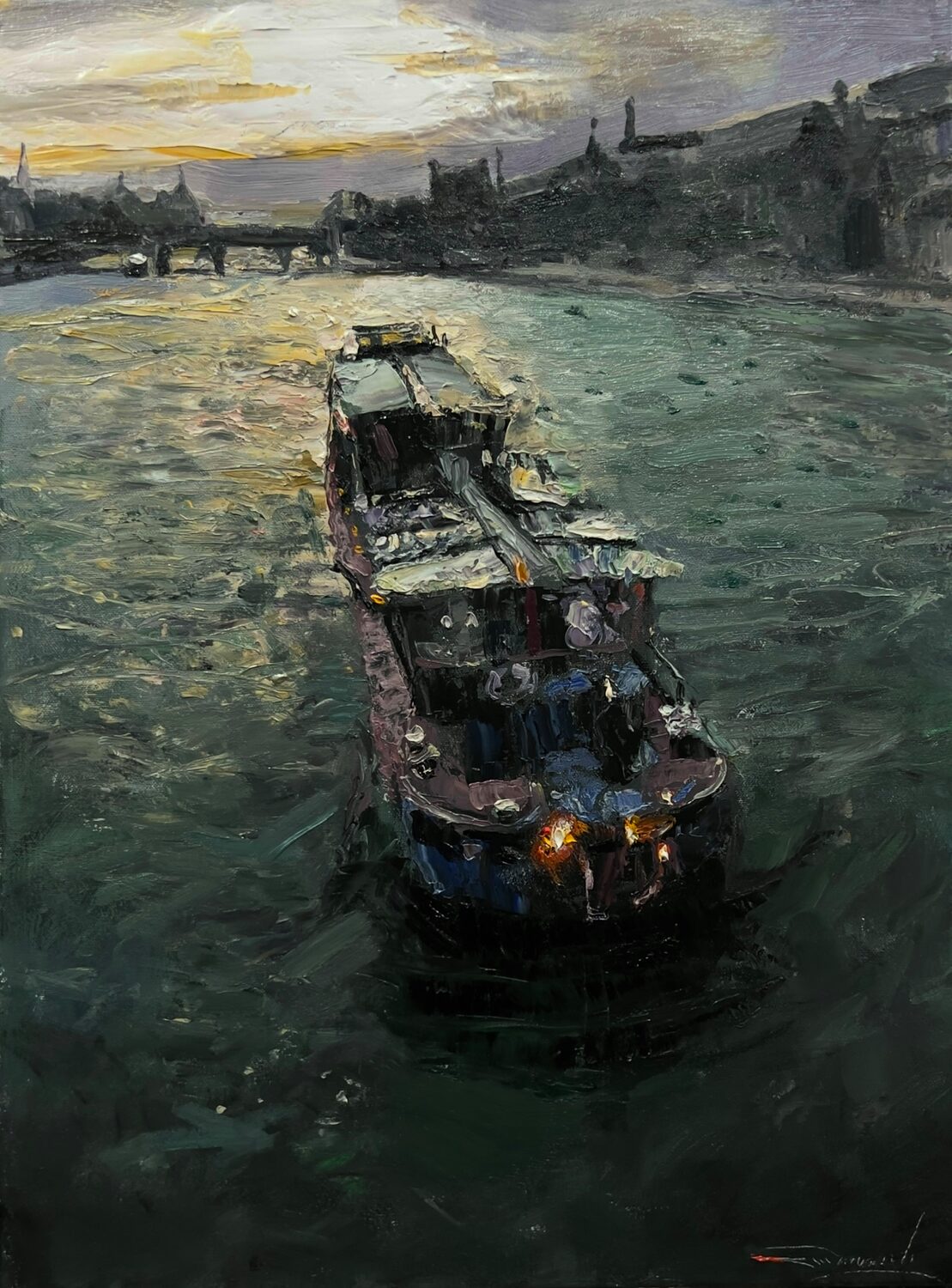 Mundy, C. W. - "Paris, Sunset On The Seine"