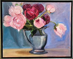 Volz, Linda "Peonies in Silver"