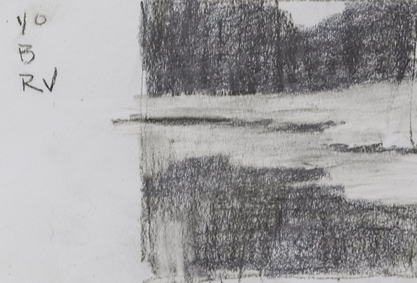 Carol Strock Wasson - "Study Sketch of Pond Algae" Study