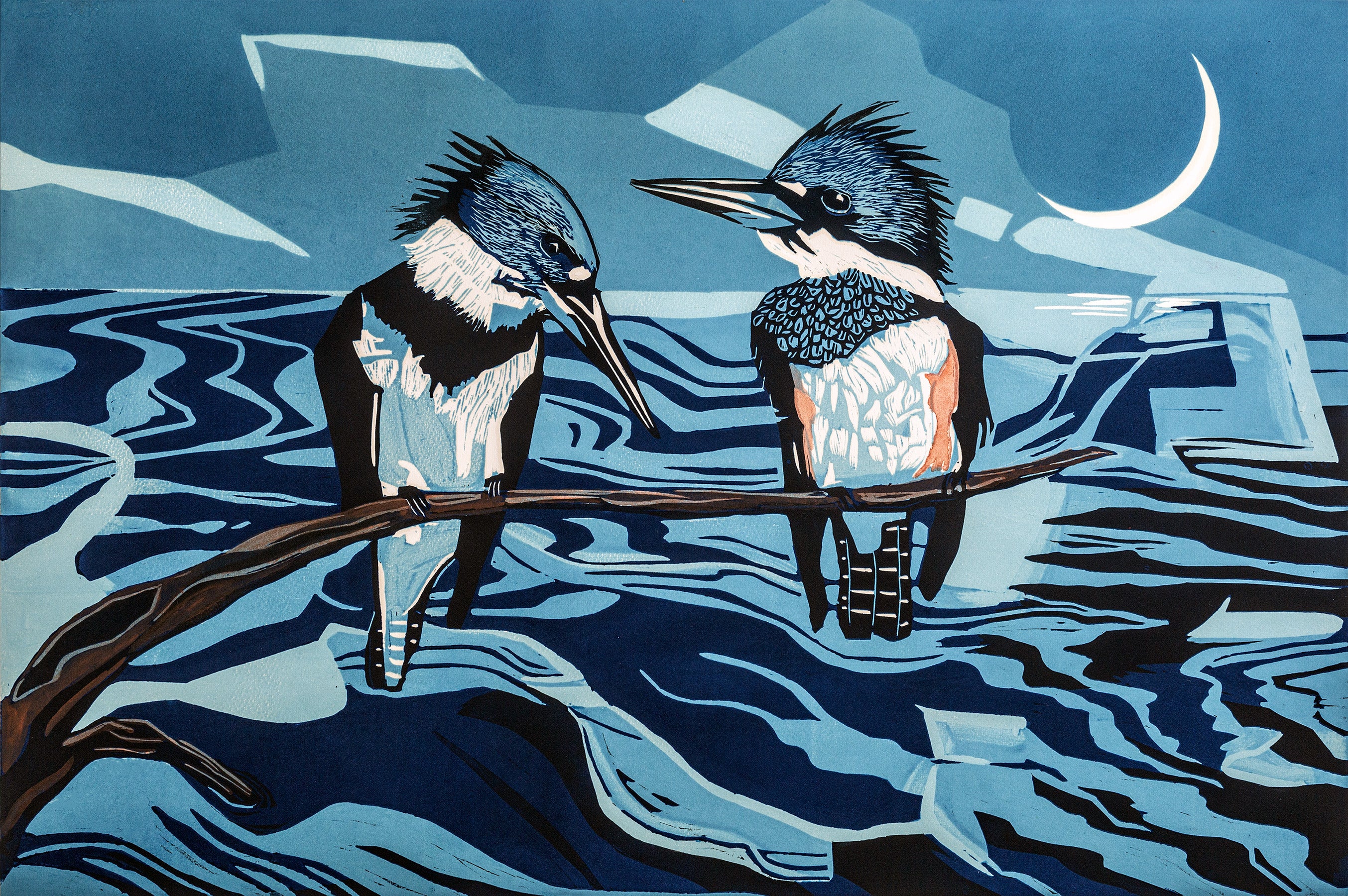 Rees, Matt "Kingfishers at Dawn"