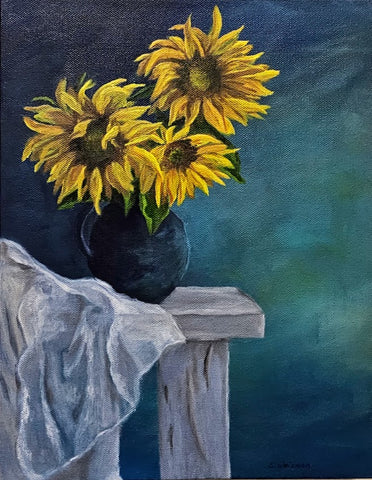 Wiseman, Stacey 	"Sunflowers on Table"