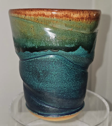 Matteson, Todd "Turquoise and Tan Tumblers"