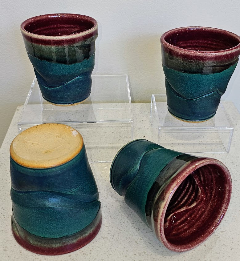 Matteson, Todd "Turquoise and Red Whiskey Glasses"