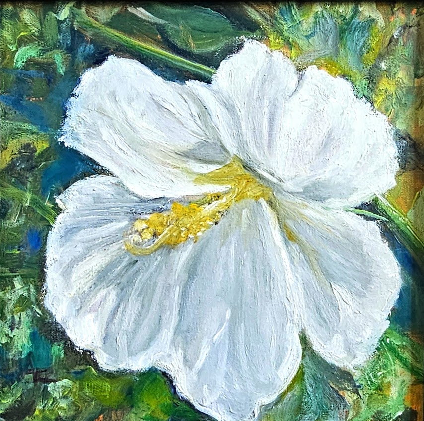 Simosko, Valerie "New Harmony White Hibiscus From the Series I've Known Flowers"