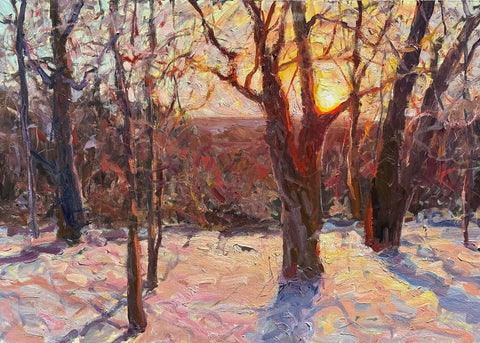 Vining, Justin - "Snowy Sunrise in Brown County"