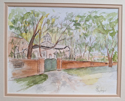 Janet Vayhinger - "Church Street, New Harmony" Study
