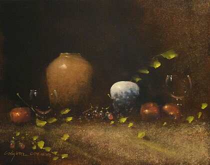 Creighton, Steve L - "Pottery with Apples"