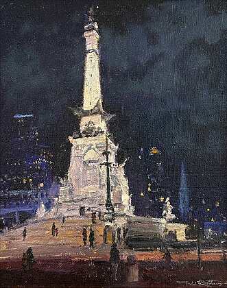 Reifers, Todd - "Monument Circle at Night"